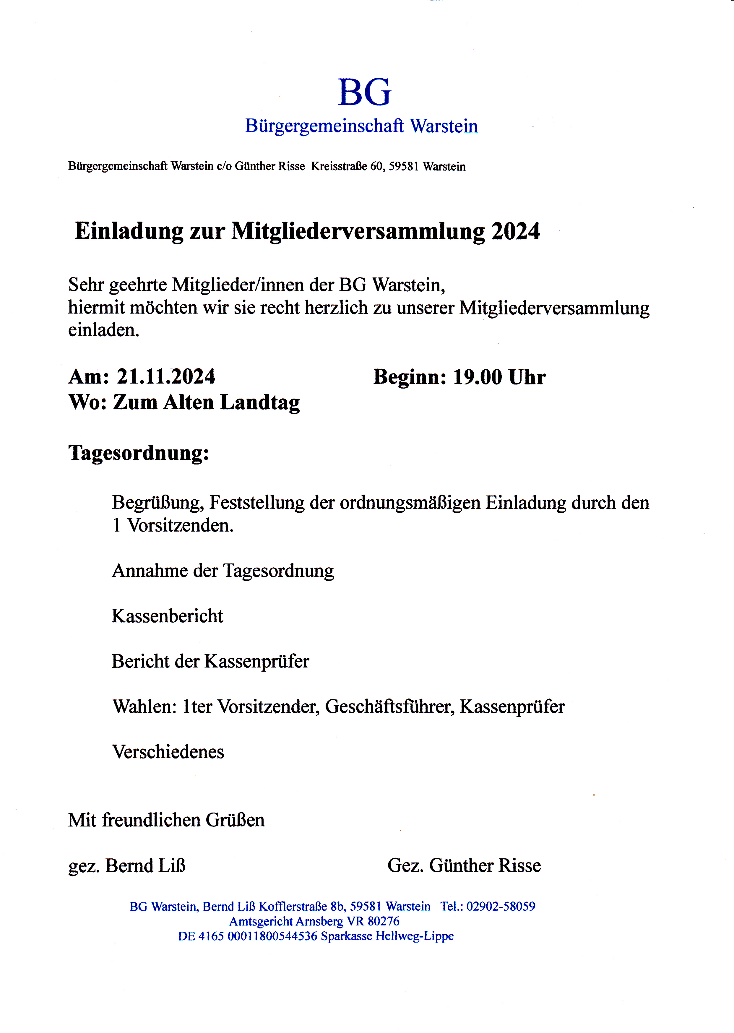 BG MGV Einladung 24